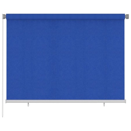 Tenda a Rullo per Esterni 200x140 cm Blu HDPE