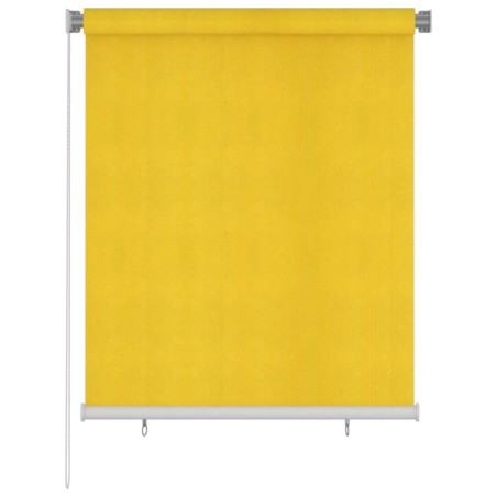 Tenda a Rullo per Esterni 120x140 cm Gialla HDPE