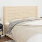 Testiera ad Orecchio Crema 183x16x118/128 cm in Tessuto Testiera ad Orecchio Crema 183x16x118/128 cm in Tessuto
