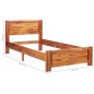 Giroletto in Legno Massello di Acacia 90x200 cm Giroletto in Legno Massello di Acacia 90x200 cm