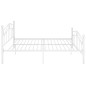 vidaXL Giroletto Bianco in Metallo 200x200 cm vidaXL Giroletto Bianco in Metallo 200x200 cm