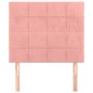 Testiere 2 pz Rosa 100x5x78/88 cm in Velluto Testiere 2 pz Rosa 100x5x78/88 cm in Velluto