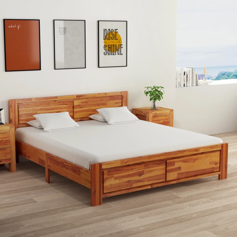 Giroletto in Legno Massello di Acacia 160x200 cm Giroletto in Legno Massello di Acacia 160x200 cm