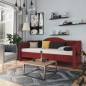 Dormeuse con Materasso USB Rosso Vino in Tessuto 90x200 cm Dormeuse con Materasso USB Rosso Vino in Tessuto 90x200 cm