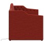 Dormeuse con Materasso USB Rosso Vino in Tessuto 90x200 cm Dormeuse con Materasso USB Rosso Vino in Tessuto 90x200 cm