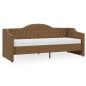 Dormeuse con Materasso USB Marrone in Tessuto 90x200 cm