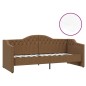 Dormeuse con Materasso USB Marrone in Tessuto 90x200 cm