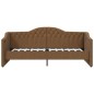 Dormeuse con Materasso USB Marrone in Tessuto 90x200 cm