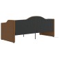 Dormeuse con Materasso USB Marrone in Tessuto 90x200 cm