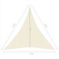 Vela Parasole 160 g/m² Crema 3x4x4 m in HDPE Vela Parasole 160 g/m² Crema 3x4x4 m in HDPE