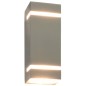 Lampade da Parete da Esterno 2 pz 35 W Argento Rettangolari Lampade da Parete da Esterno 2 pz 35 W Argento Rettangolari