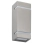 Lampade da Parete da Esterno 2 pz 35 W Argento Rettangolari Lampade da Parete da Esterno 2 pz 35 W Argento Rettangolari