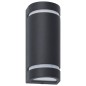 Lampade da Parete da Esterno 2 pz 35 W Nere Semicircolari Lampade da Parete da Esterno 2 pz 35 W Nere Semicircolari