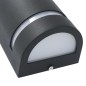 Lampade da Parete da Esterno 2 pz 35 W Nere Semicircolari Lampade da Parete da Esterno 2 pz 35 W Nere Semicircolari