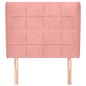 Testiera ad Orecchio Rosa 103x23x118/128 cm in Velluto Testiera ad Orecchio Rosa 103x23x118/128 cm in Velluto