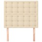 Testiera 2 pz Crema 90x5x78/88 cm in Tessuto Testiera 2 pz Crema 90x5x78/88 cm in Tessuto