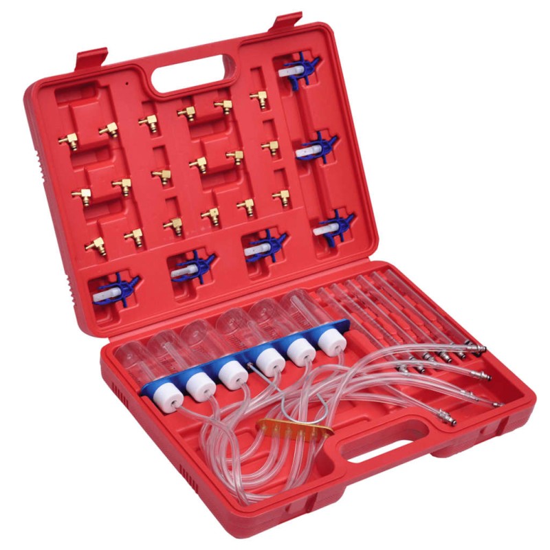 vidaXL Misuratore di Portata per Diesel Common Rail con Set Adattatori vidaXL Misuratore di Portata per Diesel Common Rail con Set Adattatori