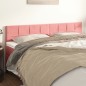 Testiere 2 pz Rosa 100x5x78/88 cm in Velluto Testiere 2 pz Rosa 100x5x78/88 cm in Velluto