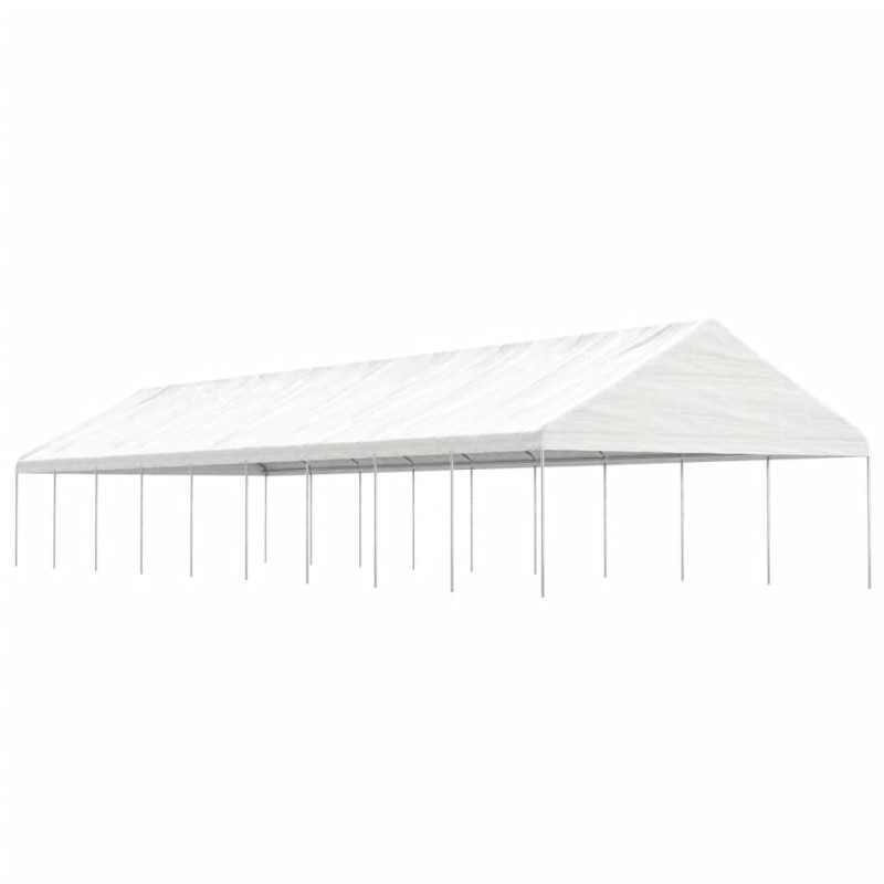 Gazebo con Tetto Bianco 20,07x5,88x3,75 m in Polietilene Gazebo con Tetto Bianco 20,07x5,88x3,75 m in Polietilene