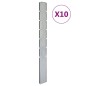 Pali per Recinzione da Giardino 10 pz Argento 180 cm in Acciaio Pali per Recinzione da Giardino 10 pz Argento 180 cm in Acciaio