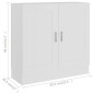 Libreria Bianca 82,5x30,5x80 cm in Legno Multistrato Libreria Bianca 82,5x30,5x80 cm in Legno Multistrato