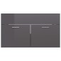 Mobile Sottolavabo Grigio Lucido 80x38,5x46 cm in Truciolato Mobile Sottolavabo Grigio Lucido 80x38,5x46 cm in Truciolato