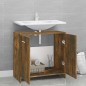 Armadietto Bagno Rovere Fumo 60x33x60 cm in Legno Multistrato Armadietto Bagno Rovere Fumo 60x33x60 cm in Legno Multistrato
