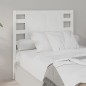 Testiera per Letto Bianca 96x4x100 cm in Legno Massello di Pino Testiera per Letto Bianca 96x4x100 cm in Legno Massello di Pino