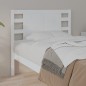 Testiera per Letto Bianca 96x4x100 cm in Legno Massello di Pino Testiera per Letto Bianca 96x4x100 cm in Legno Massello di Pino