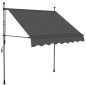 Tenda da Sole Retrattile Manuale con LED 100 cm Antracite Tenda da Sole Retrattile Manuale con LED 100 cm Antracite