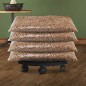 Carrello per Piante con Ruote Diametro 30 cm Nero 170 kg