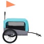 Rimorchio Bici per Animali Carrello Jogging Blu e Grigio Rimorchio Bici per Animali Carrello Jogging Blu e Grigio