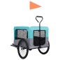 Rimorchio Bici per Animali Carrello Jogging Blu e Grigio Rimorchio Bici per Animali Carrello Jogging Blu e Grigio