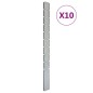 Pali per Recinzione da Giardino 10 pz Argento 240 cm in Acciaio Pali per Recinzione da Giardino 10 pz Argento 240 cm in Acciaio