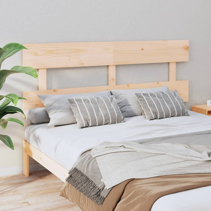 Testiera per Letto 154x3x81 cm in Legno Massello di Pino Testiera per Letto 154x3x81 cm in Legno Massello di Pino