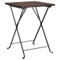 Tavolo Pieghevole da Bistrò Marrone 55x54x71 cm Polyrattan Tavolo Pieghevole da Bistrò Marrone 55x54x71 cm Polyrattan