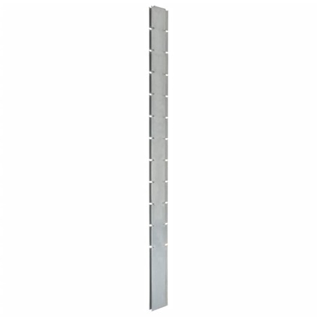 Pali per Recinzione da Giardino 40 pz Argento 280 cm in Acciaio