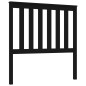 Testiera per Letto Nera 96x6x101 cm in Legno Massello di Pino Testiera per Letto Nera 96x6x101 cm in Legno Massello di Pino