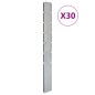 Pali per Recinzione da Giardino 30 pz Argento 180 cm in Acciaio Pali per Recinzione da Giardino 30 pz Argento 180 cm in Acciaio
