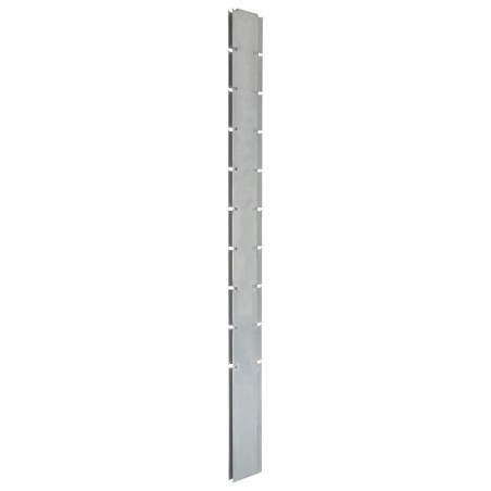 Pali per Recinzione da Giardino 40 pz Argento 240 cm in Acciaio