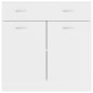 Armadio con Cassetto Bianco 80x46x81,5 cm in Truciolato