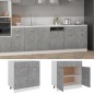 Armadio con Cassetto Grigio Cemento 80x46x81,5 cm in Truciolato Armadio con Cassetto Grigio Cemento 80x46x81,5 cm in Truciolato