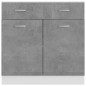Armadio con Cassetto Grigio Cemento 80x46x81,5 cm in Truciolato Armadio con Cassetto Grigio Cemento 80x46x81,5 cm in Truciolato