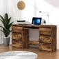 Scrivania Rovere Fumo 140x50x77 cm in Legno Multistrato Scrivania Rovere Fumo 140x50x77 cm in Legno Multistrato
