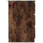 Scrivania Rovere Fumo 140x50x77 cm in Legno Multistrato Scrivania Rovere Fumo 140x50x77 cm in Legno Multistrato