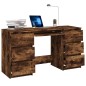 Scrivania Rovere Fumo 140x50x77 cm in Legno Multistrato Scrivania Rovere Fumo 140x50x77 cm in Legno Multistrato