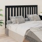 Testiera per Letto Nera 156x6x101 cm in Legno Massello di Pino Testiera per Letto Nera 156x6x101 cm in Legno Massello di Pino