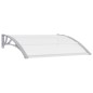 vidaXL Pensilina per Porta Grigia e Trasparente 120x75 cm in PC vidaXL Pensilina per Porta Grigia e Trasparente 120x75 cm in PC