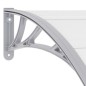 vidaXL Pensilina per Porta Grigia e Trasparente 120x75 cm in PC vidaXL Pensilina per Porta Grigia e Trasparente 120x75 cm in PC