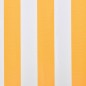 Tendone Parasole in Tela Giallo Girasole e Bianco 3x2,5 m Tendone Parasole in Tela Giallo Girasole e Bianco 3x2,5 m
